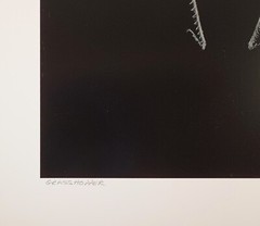 Original Large Format Black & White Photo Grasshopper by Charles Fendrock