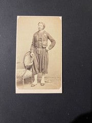 Photo Antique Towards 1890 CDV Zouave Portrait Soldier Militaria Xixth Jaquet