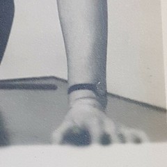 Foto Antik, Vintage, hübsche junge Frau verliebter Blick, mit Widmung, top