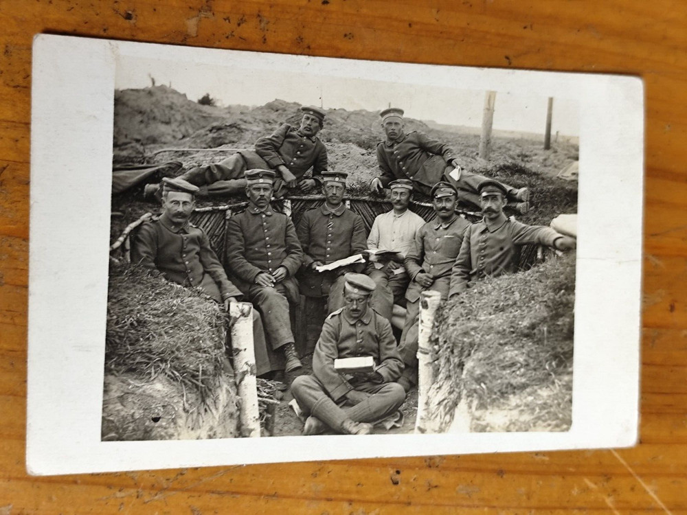 Foto Postkarte Soldaten 1.wk 1921 ww1 photo FG