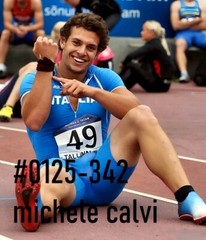 MALE PORTRAIT #0125-342- athletes series-track & field – free shipping in usa