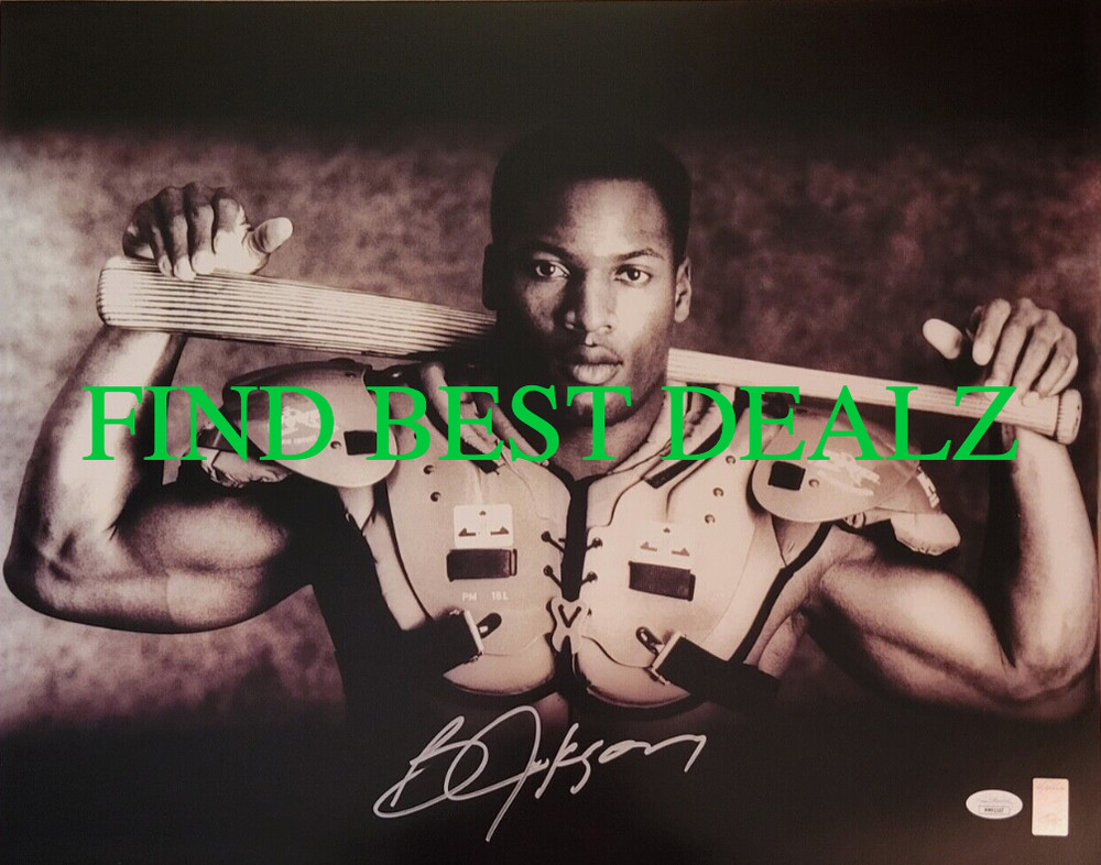 BO JACKSON-BO KNOWS FOOTBALL BASEBALL Player Signed Autograph Photo Reprint 8×10