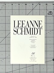 Leanne Schmidt Art Show Announcement Card 1996 Gallery 292
