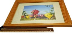 Steamboat Springs Hot Air Balloon Nature Landscape Wood Framed Wall Art lot 3
