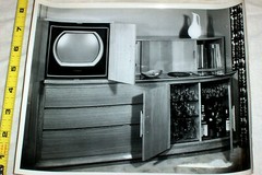 1950s Photographs Mid Century Modern Furniture RCA Victor Television Alcohol