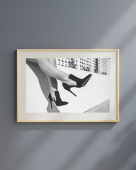 Black and White Fashion Wall Art 10×8 – Shoes Photography Home Décor