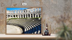 Pula Arena Benches, High Resolution Image, Many Formats, TV Art