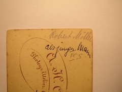 Celle – around 1877 – Robert Möller as a young man in a suit / CDV