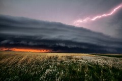 Storm Photography Print – Picture of Thunderstorm with Lightning in Kansas