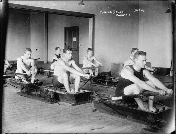 Rowing Squad Columbia Photograph – Vintage Photo from 1900
