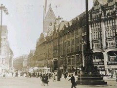 Hans Breuer Photo Hamburg 1928 Stamped Die Mönckebergstrasse.