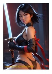 Beautiful Sensual Asian Girl Anime A on Quality semi-gloss Photo Paper 13″ x 19″