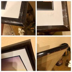 Framed Stonehenge Sunset Fine Art Photographs Signed Ed Collacott Vintage UK