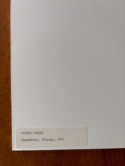 NATHAN LERNER «The Roundhouse, Chicago» 1935 Signed Silver Gelatin Photograph