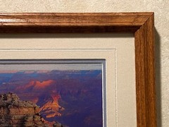 Grand Canyon orig photo framed 9.5 x 11.5 color photo signed James Thompson