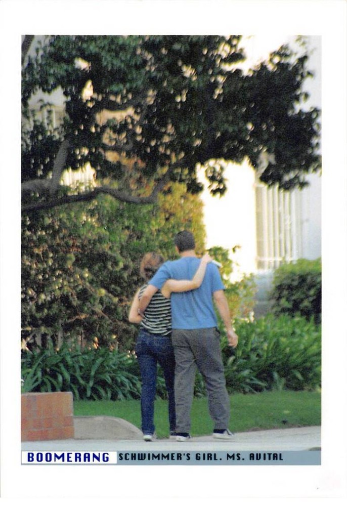 Press Photo. MLE10488. Approximately 30×20 Cm. David Schwimmer. Mili Avital