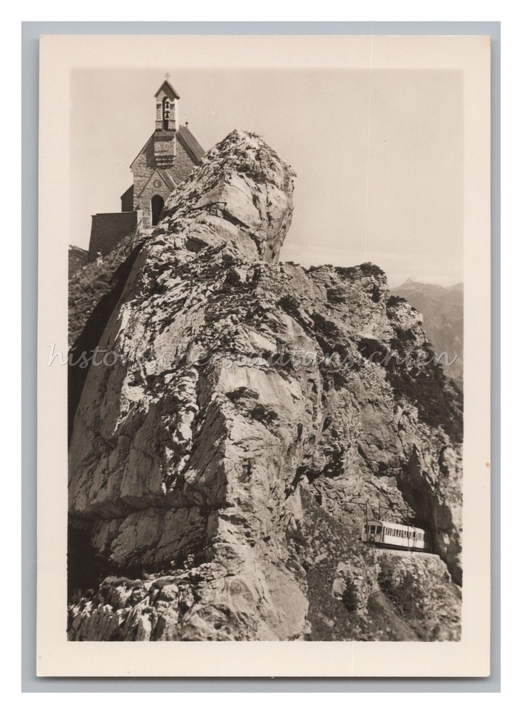 Wendelstein – Rack Railway Church Train – Vintage Photo 1950s 1960s