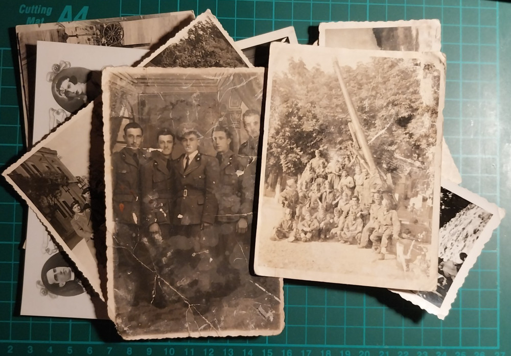 18 WW1 WW2 Mixed Soldiers Photos – Cannons ( F. 02 )