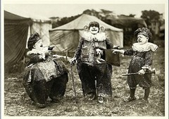 Kassino Clowns w. Dog c. 1920 Fotofolio Art Print Card