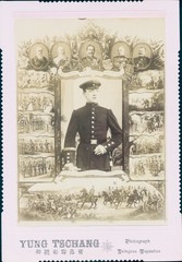 Cabinet Photo Tsingtao China, German Soldier in Uniform – 10679601