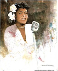 »..Billie Holiday – Vintage Jazz Art 8» x 10 -hand painted