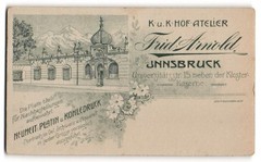 Photograph by Arnold, Innsbruck, Universitätsstr. 15, view Innsbruck, view