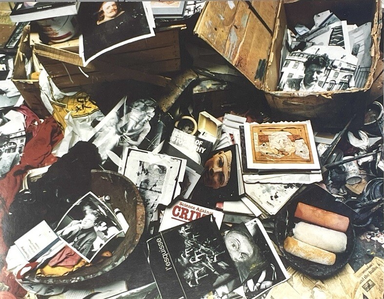 PERRY OGDEN – PHOTOGRAPHS – FRANCIS BACON’S STUDIO – Announcement Card