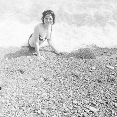 Photo Print On Silver Paper Pinup 1960 20X20Cm