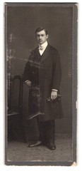 Photograph Mittenwald, portrait handsome young man in elegant coat