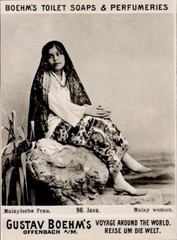 Photo Java Indonesia, Malay woman, advertisement Boehm’s toilet soaps – 11088828