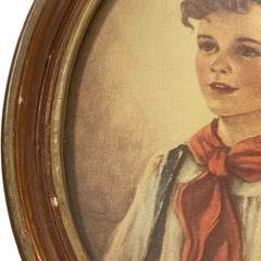 Vintage – Chiko and Elena – Oval Wooden Frames – – 1940s