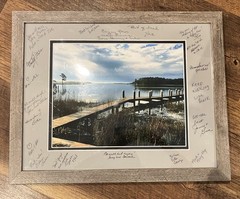 Beach Dock Ocean Picture Nostalgic 15 1/2″ X 13 1/2″ Neighborhood Signatures