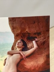 Contemporary Pinup Girl 4×6 Photo – Fine Art Color Print – Brunette Female Form