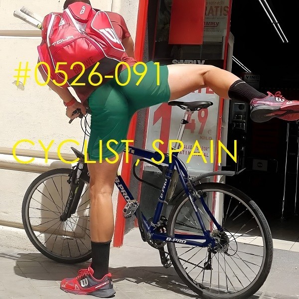 MALE PORTRAIT #0526-091 -cyclist in spain – freeShipUS