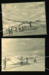 10 orig. Photo 1933 Glider Aircraft Green Post Island of Sylt Bruch, Aviation