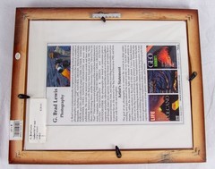 Decorative photo art in wood frame, 8×10