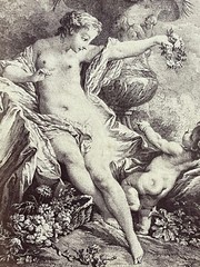 Curiosa Albumen Photograph Engraving François Boucher A. Calavas Paris 1875