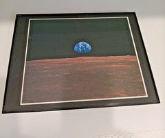 12in x 9in Apollo 11 Earthrise Framed Photo