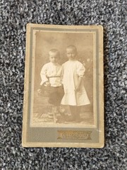 CDV Photo Children, 1917. Child. Girl. Vintage photo of a girl. 2