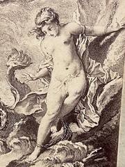 Curiosa Albumen Photograph Engraving François Boucher A. Calavas Paris 1875