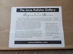 Jesse Kalisher Framed Photo Sign Series #5142, View Of The Vatican, Rome Picture