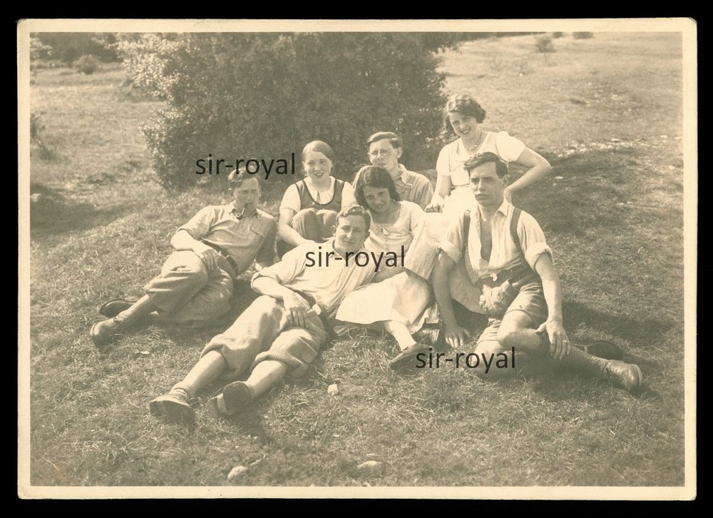 Perchtoldsdorf 1933 – People in the Perchtoldsdorf Heath – 1930s – Photo 12x9cm