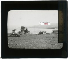 Lake Baikal, Russia, Photo Glass Plate, Black & White, Positive 8.5×10 Cm