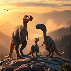 3 Digital Image Picture Photo Dinosaur Wallpaper Background Desktop Print AI Art