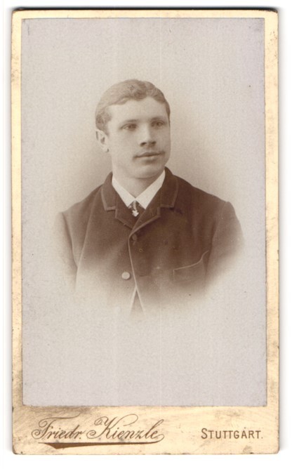 Photograph Friedr. Kienzle, Stuttgart, Breitestr. 2, Young Gentleman in Fashion K