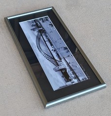 Framed Art Panoramic Photography Sydney Harbour Opera House Bridge VINTAGE 90s