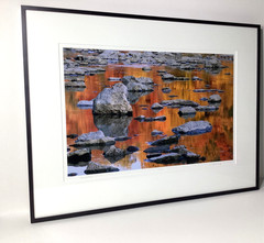 Fine Art Photograph Vermillion River with Autumn’s Reflections Signed & Matted