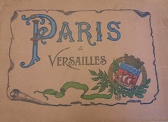 Paris Versailles France Pictures Black White Antique Photo Book