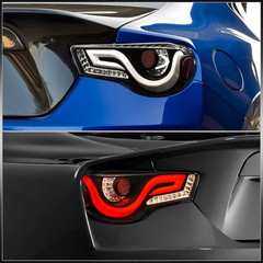 LED Streak Tail Lights Pair for FRS BRZ (Black)