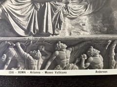 Sleeping Ariadne Sculpture Vatican Original c.1860 Albumen Print James Anderson
